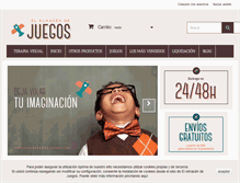 Tablet Screenshot of elalmacendejuegos.com